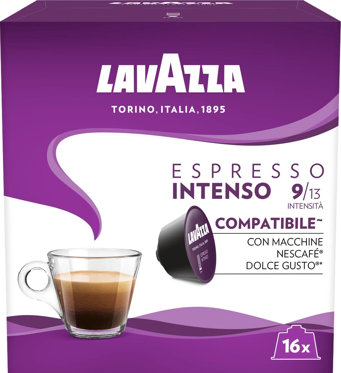 Lavazza Espresso Intenso Capsules - Geschikt Voor Dolce Gusto Apparaat - 16 Stuks X3 5 Lavazza Espresso Intenso Capsules - Geschikt Voor Dolce Gusto Apparaat - 16 Stuks X3 - Afbeelding 3