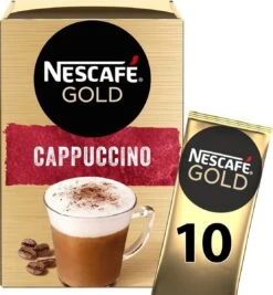 Nescafé Gold Cappuccino Oploskoffie - Ongezoet - 6 Doosjes à 10 Zakjes -Koffieserie Winkel 1110x1200