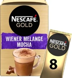 Nescafé Gold Wiener Melange Mocha Oploskoffie - 6 Doosjes à 8 Zakjes -Koffieserie Winkel 1111x1200 2