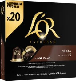 L'OR Espresso Forza Koffiecups - Intensiteit 9/12 - 10 X 20 Capsules -Koffieserie Winkel 1129x1200 2
