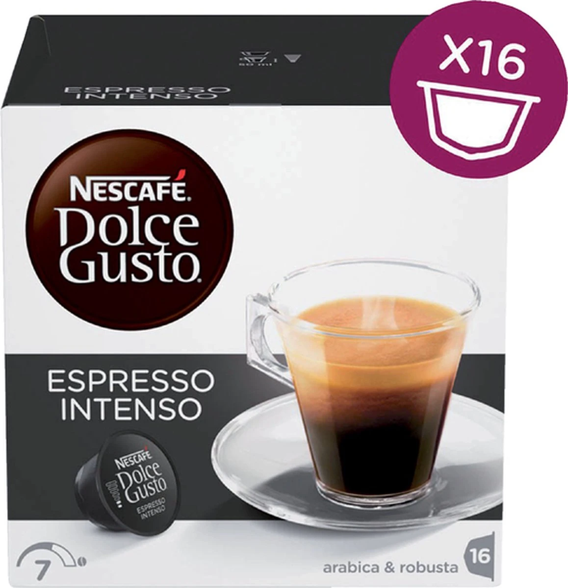 Nescafé Dolce Gusto Espresso Intenso Cups - 3 X 16 Stuks 3 Nescafé Dolce Gusto Espresso Intenso Cups - 3 X 16 Stuks