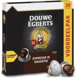 Douwe Egberts Espresso Krachtig Koffiecups - Intensiteit 10/12 - 10 X 20 Capsules -Koffieserie Winkel 1171x1200
