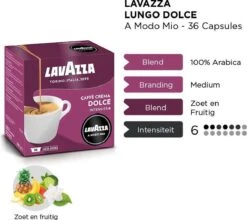 Lavazza A Modo Mio Lungo Dolce 36 Stuks -Koffieserie Winkel 1200x1068
