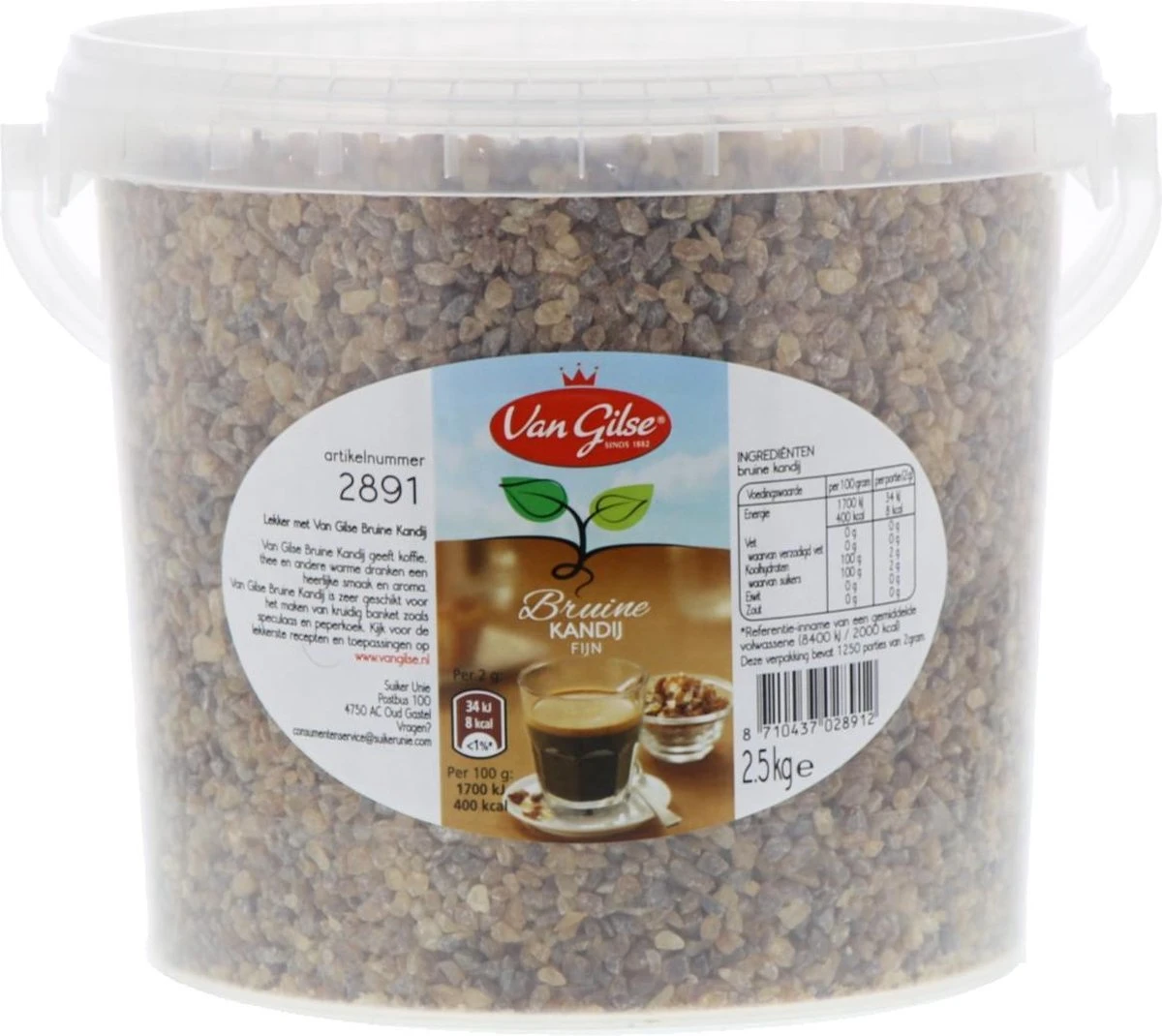 Bruine Kandij Fijn Bruine Suiker Van Gilse Grote Emmer 2,5 Kilo 3 Bruine Kandij Fijn Bruine Suiker Van Gilse Grote Emmer 2,5 Kilo