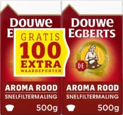 Douwe Egberts Aroma Rood Filterkoffie - Dubbelpak 6 X 1000 Gram -Koffieserie Winkel 1200x1121