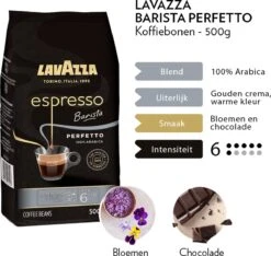 Lavazza Espresso Barista Perfetto Koffiebonen - 500 Gram X4 -Koffieserie Winkel 1200x1137