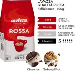 Lavazza Qualita Rossa Koffiebonen - 500 Gram X6 -Koffieserie Winkel 1200x1144
