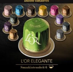 L'OR Lungo Elegante Koffiecups - Intensiteit 6/12 - 10 X 20 Capsules 23 L'OR Lungo Elegante Koffiecups - Intensiteit 6/12 - 10 X 20 Capsules -Koffieserie Winkel 1200x1173 14