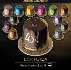 L'OR Espresso Forza Koffiecups - Intensiteit 9/12 - 10 X 10 Capsules -Koffieserie Winkel 1200x1173 7
