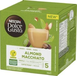Nescafé Dolce Gusto Almond Macchiato Capsules - Vegan Koffie - 36 Koffiecups -Koffieserie Winkel 1200x1184 1