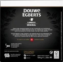 Douwe Egberts Lungo Original Koffiecups - Intensiteit 6/12 - 10 X 20 Capsules 13 Douwe Egberts Lungo Original Koffiecups - Intensiteit 6/12 - 10 X 20 Capsules -Koffieserie Winkel 1200x1184 2