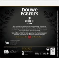 Douwe Egberts Lungo Sterk (10) - 10 X 20 Koffiecups -Koffieserie Winkel 1200x1186 4