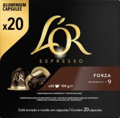 L'OR Espresso Forza Koffiecups - Intensiteit 9/12 - 10 X 20 Capsules -Koffieserie Winkel 1200x1187 2