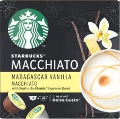 Starbucks By Dolce Gusto Capsules Madagascar Vanilla Macchiato- 3 Doosjes à 12 Koffiecups -Koffieserie Winkel 1200x1195