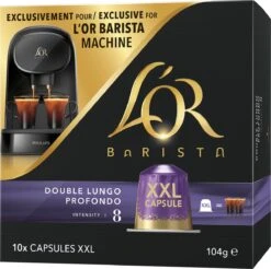 L'OR BARISTA XXL Lungo Profondo (8) - 5 X 10 Koffiecups -Koffieserie Winkel 1200x1196 2