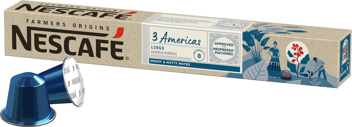 Nescafé Farmers Origins 3 Americas Lungo Capsules - 120 Koffiecups 4 Nescafé Farmers Origins 3 Americas Lungo Capsules - 120 Koffiecups - Afbeelding 2