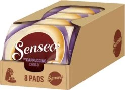Senseo Cappuccino Choco Koffiepads - 2/9 Intensiteit - 4 X 8 Pads -Koffieserie Winkel 1200x863