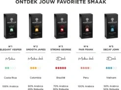Aroma Club - Nespresso Compatible Capsules (120 St.) - No. 4 Fair Frank - Intensiteit 4/5 - Espresso - 100% Aluminium Koffiecups -Koffieserie Winkel 1200x889 1