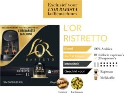 L'OR BARISTA XXL Ristretto (11) - 5 X 10 Koffiecups -Koffieserie Winkel 1200x896