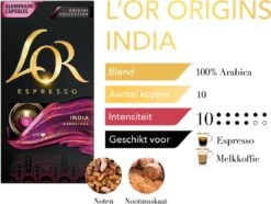 L'OR Espresso Origins India (10) - 10 X 10 Koffiecups 12 L'OR Espresso Origins India (10) - 10 X 10 Koffiecups -Koffieserie Winkel 1200x902