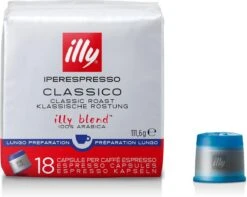 Illy - Iperespresso Koffie Home Classico Lungo 6 X 18 Capsules -Koffieserie Winkel 1200x956 1