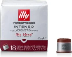 Illy - Iperespresso Koffie Home Intenso 6 X 18 Capsules -Koffieserie Winkel 1200x957 2