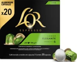 L'OR Lungo Elegante Koffiecups - Intensiteit 6/12 - 10 X 20 Capsules 16 L'OR Lungo Elegante Koffiecups - Intensiteit 6/12 - 10 X 20 Capsules -Koffieserie Winkel 1200x975 3