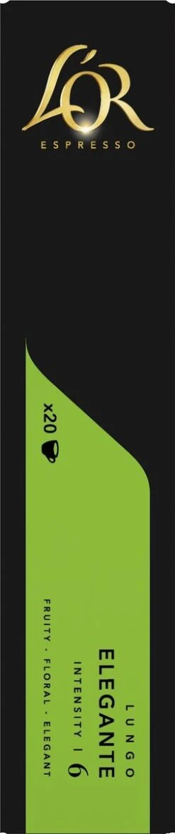 L'OR Lungo Elegante Koffiecups - Intensiteit 6/12 - 10 X 20 Capsules 21 L'OR Lungo Elegante Koffiecups - Intensiteit 6/12 - 10 X 20 Capsules -Koffieserie Winkel 253x1200 6