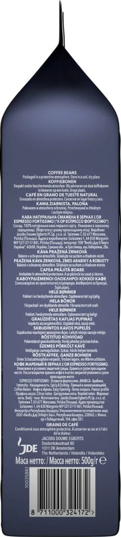 L'OR Espresso Fortissimo Koffiebonen (10) - 4 X 500 Gram -Koffieserie Winkel 271x1200