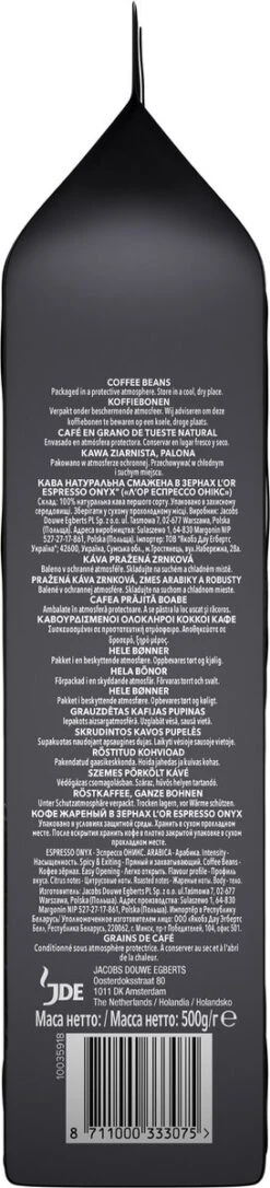 L'OR Espresso Onyx Koffiebonen (12) - 4 X 500 Gram -Koffieserie Winkel 273x1200