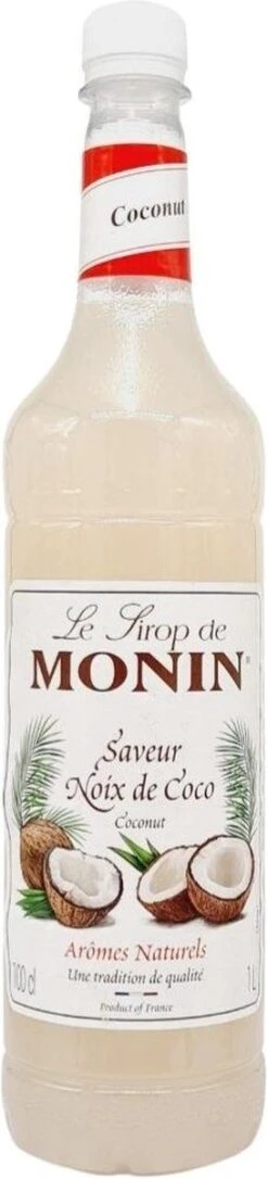 Monin Cocos Koffiesiroop XL Fles 1 Liter Kokos Siropen