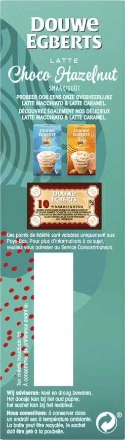 Douwe Egberts Latte Choco Hazelnut Oploskoffie - 5/9 Intensiteit - 5 X 8 Zakjes -Koffieserie Winkel 343x1200 4