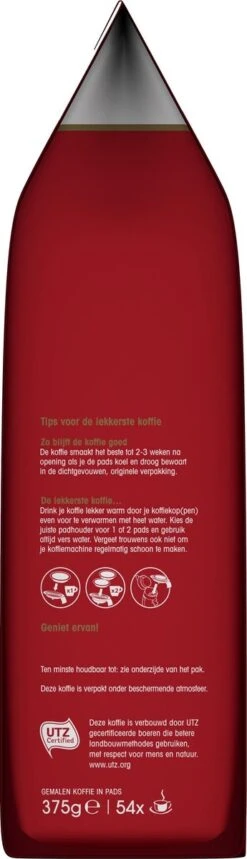Douwe Egberts Aroma Rood Koffiepads - 4 X 54 Pads -Koffieserie Winkel 345x1200