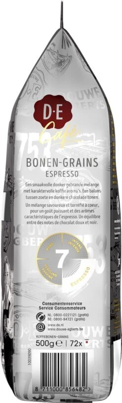 Douwe Egberts D.E Café Espresso Koffiebonen - Intensiteit 7/9 - 4 X 500 Gram -Koffieserie Winkel 364x1200 19