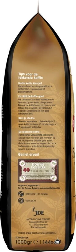 Douwe Egberts Excellent Gold Koffiebonen - 5/9 Intensiteit - 4 X 1kg 11 Douwe Egberts Excellent Gold Koffiebonen - 5/9 Intensiteit - 4 X 1kg -Koffieserie Winkel 364x1200 7