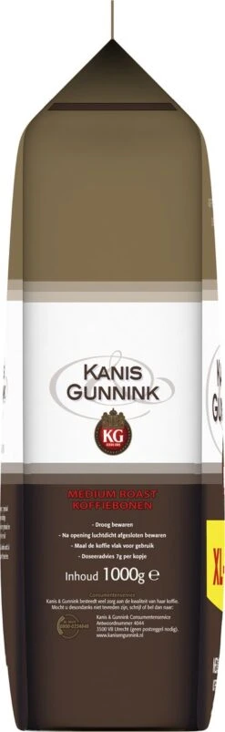 Kanis & Gunnink Medium Roast Koffiebonen - 4 X 1000 Gram - Voordeelverpakking -Koffieserie Winkel 369x1200