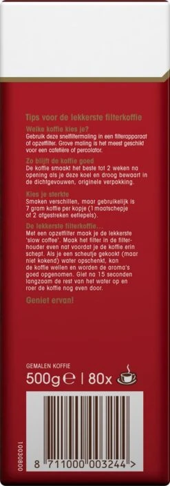 Douwe Egberts Aroma Rood Filterkoffie - 6 X 500 Gram 13 Douwe Egberts Aroma Rood Filterkoffie - 6 X 500 Gram -Koffieserie Winkel 420x1200 4