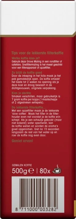 Douwe Egberts Aroma Rood Grove Maling Filterkoffie - 6 X 500 Gram -Koffieserie Winkel 421x1200