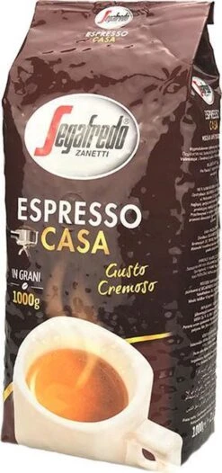 Segafredo Espresso Casa Koffiebonen - 8 X 1 Kg -Koffieserie Winkel 564x1200