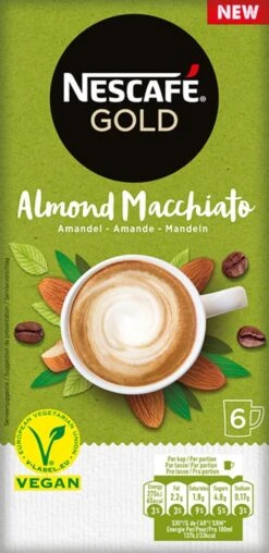 Nescafé Gold Almond Macchiato Oploskoffie - 6 Doosjes à 6 Zakjes -Koffieserie Winkel 583x1200 2