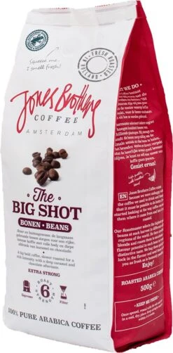 Jones Brothers Coffee The Big Shot Koffiebonen - 6 X 500 Gram -Koffieserie Winkel 591x1200