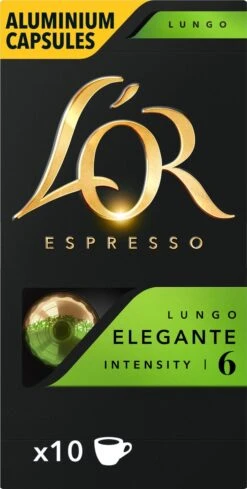 L'OR Lungo Elegante Koffiecups - Intensiteit 6/12 - 10 X 10 Capsules -Koffieserie Winkel 606x1200 1