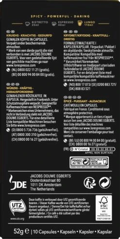 L'OR Lungo Estremo Koffiecups - Intensiteit 10/12 - 10 X 10 Capsules -Koffieserie Winkel 606x1200 3