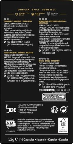 L'OR Espresso Supremo Koffiecups - Intensiteit 10/12 - 10 X 10 Capsules -Koffieserie Winkel 606x1200 5