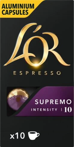 L'OR Espresso Supremo Koffiecups - Intensiteit 10/12 - 10 X 10 Capsules -Koffieserie Winkel 607x1200 2