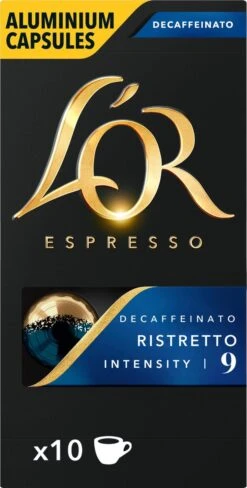 L'OR Espresso Ristretto Decaffeinato - Intensiteit 9/12 - 10 X 10 Capsules -Koffieserie Winkel 607x1200 7