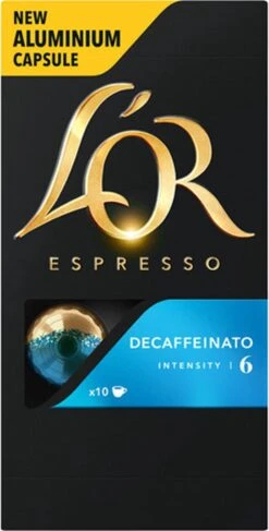 L'OR Espresso Decaffeinato Koffiecups - Intensiteit 6/12 - 10 X 10 Capsules -Koffieserie Winkel 609x1200 1