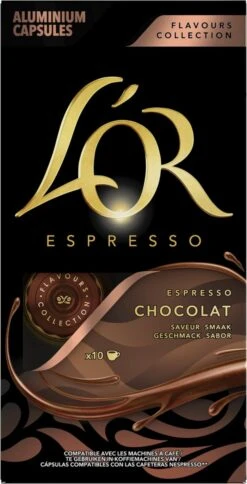 L'OR Espresso Chocolat Koffiecups - 10 X 10 Capsules -Koffieserie Winkel 612x1200 1