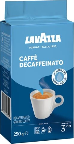 Lavazza Caffe Decaffeinato Filterkoffie - 250 Gram X8 -Koffieserie Winkel 620x1200 1