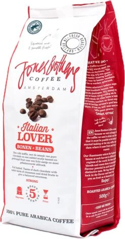 Jones Brothers Coffee Koffiebonen Italian Lover – 6 X 500 Gram -Koffieserie Winkel 627x1200 2